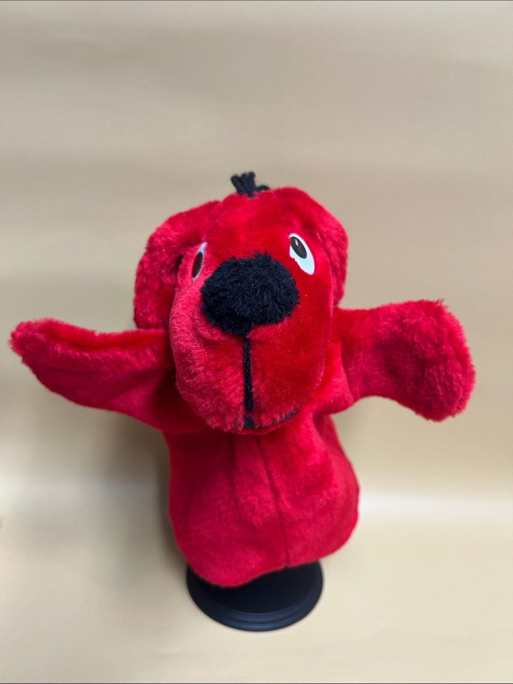 Vintage Clifford Big Red Dog Hand Puppet Plush Stuffed Animal Toy 1995
